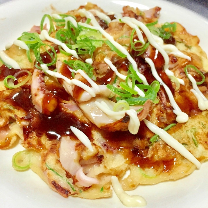 天ぷら粉でイカ焼き風 レシピ 作り方 By らくてんパンダ 楽天レシピ
